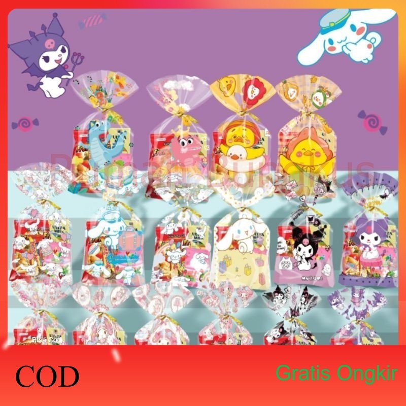 

(Rumahbungkus) Plastik Snack Ulang Tahun Motiv Dino 1pack Plastik Snack Anak Ulang Tahun Uk 25*40CM Plastik Bingkisan Snack Besar Anak Ulta Sanrio