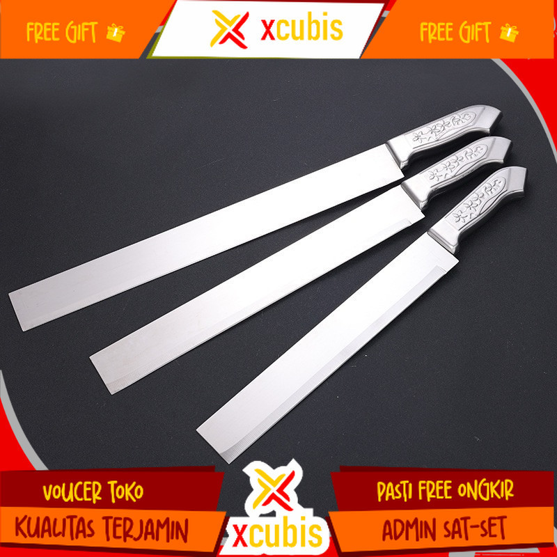 Pisau Buah semangka melon Stainless steel anti karat panjang