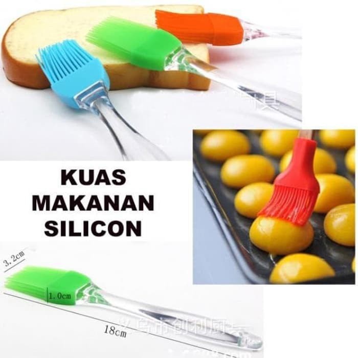 R054 Kuas Mentega BBQ Brush Oles Makanan Dapur Alat Kue Roti Silikon Silicone Murah COD OLO49