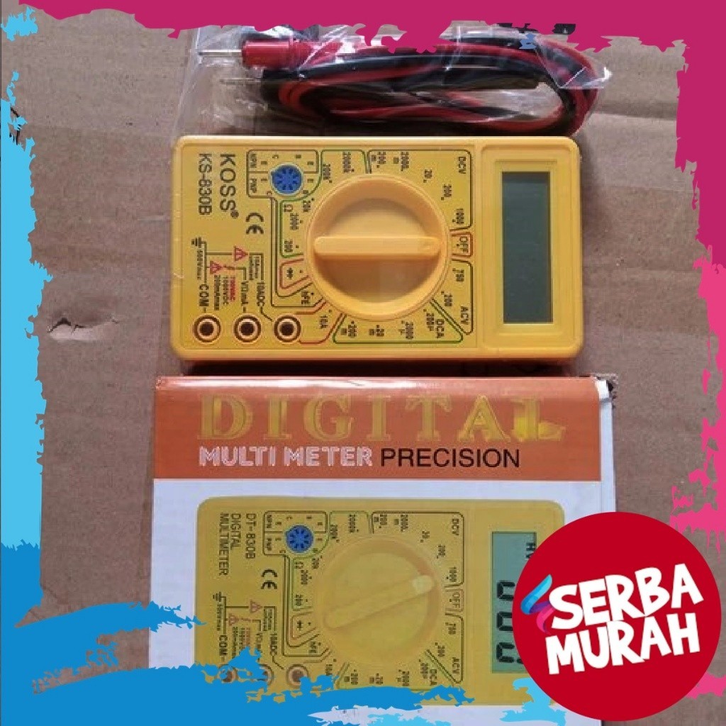 Koss Multi Tester Digital KS 830 B Tester Listrik