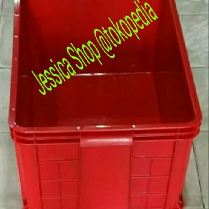 

krat box keranjang kontainer industri plastik serbaguna hanata 2103 - MerahDijamin Ori