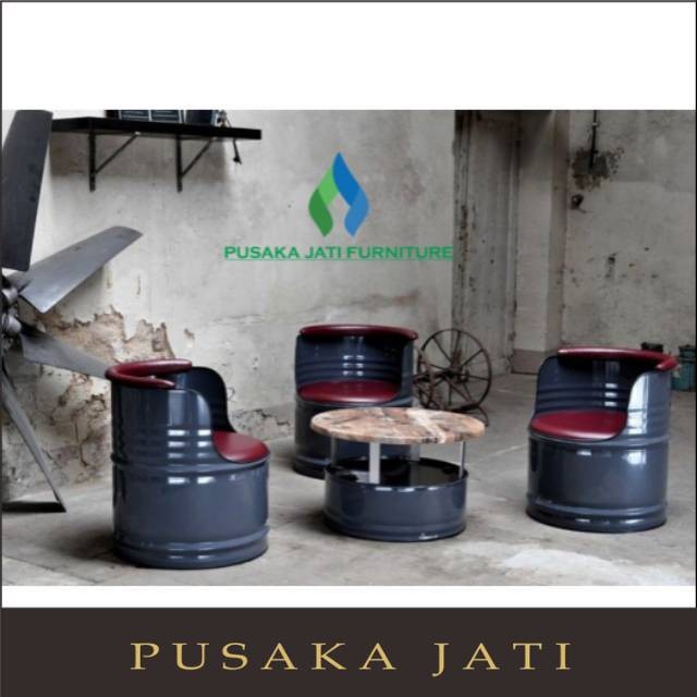 Sofa drum minimalis | pusaka jati