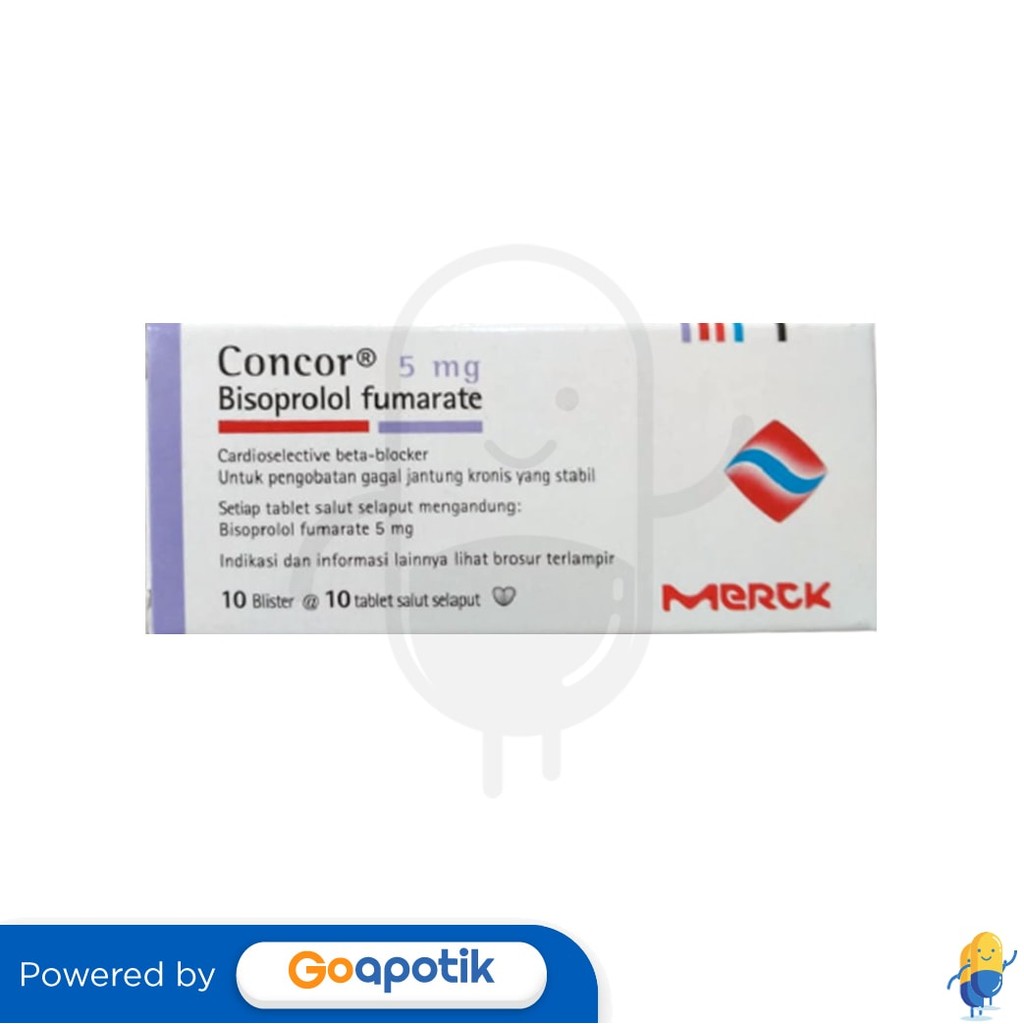 Concor 5 Mg Box 100 Tablet / Hipertensi