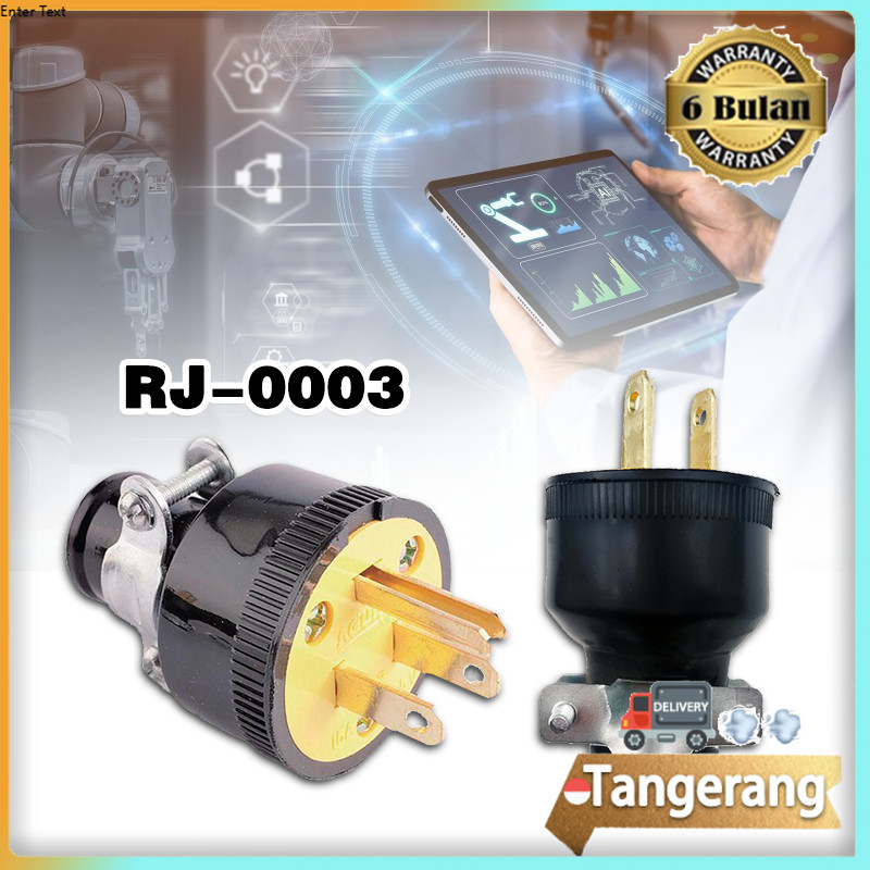 Steker Genset Colokan Genset 3 Kaki 3 Lubang America Style Type B