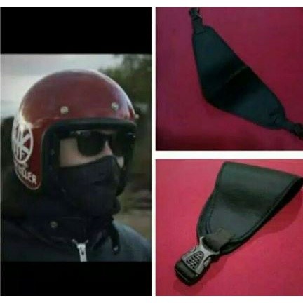 BARU Masker Motor Pria Hitam Polos | Masker Motor Anti Polusi Tebal | Masker Sport Sepeda Racing
