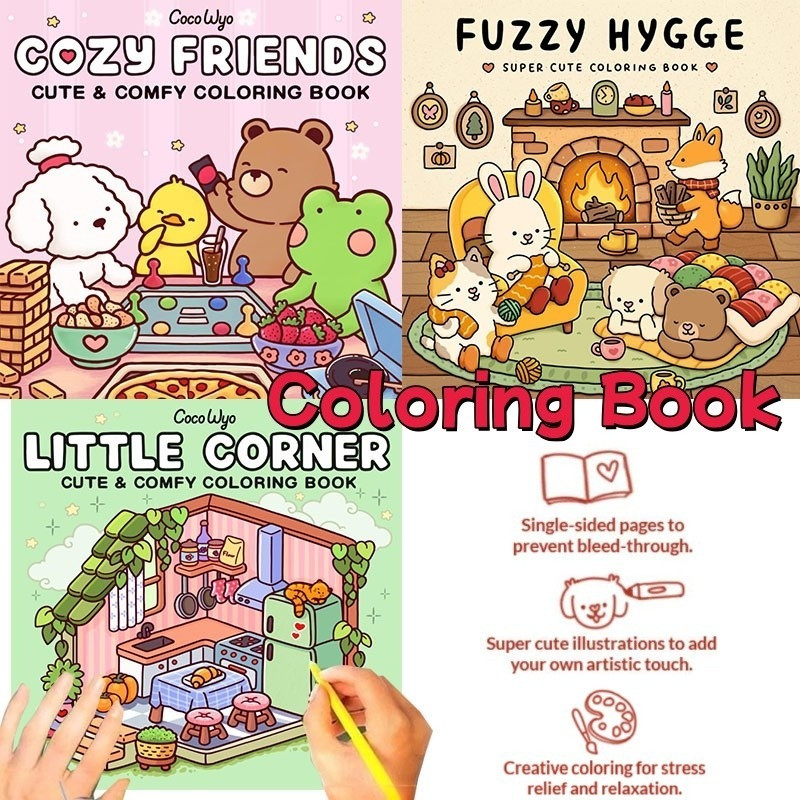 

Buku Mewarnai Kartun FUZZY HYGGE untuk Dewasa dan Remaja Menampilkan Makhluk Menyeramkan Penghilang Stres yang Menggemaskan Buku Corat-coret Edukasi untuk Relaksasi Hadiah Lukisan