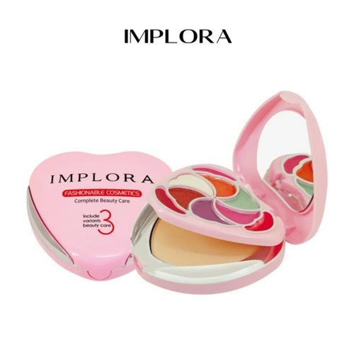 [ IMPLORA ] BEDAK INCLUDE EYESHADOW LIPSTICK LOVE/ COMPLETE BEAUTY CARE LOVE