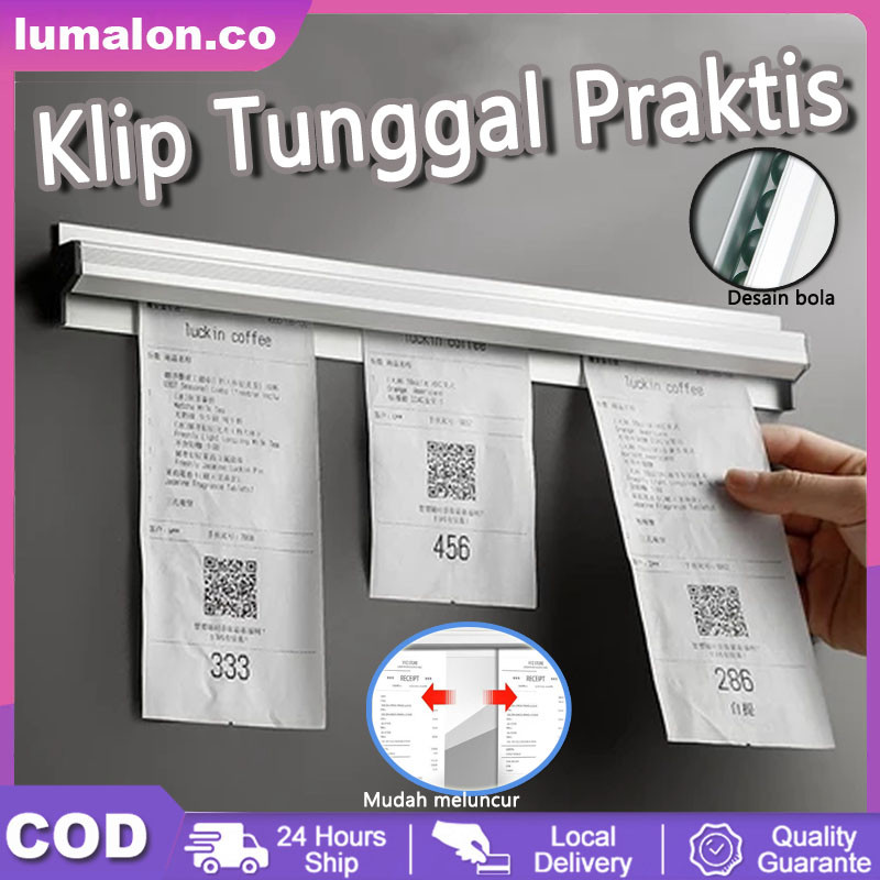 

30cm / 60cm / 100cm / Tempat Tanda Terima / Tempat Tagihan Penjepit Kertas Bon Bi / Capitan Nota Stainless Steel