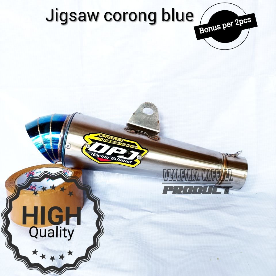 slincer knalpot dpj sarangan setengah  suara helikopter jigsaw keong blue gp 1 kompetisi segi 6