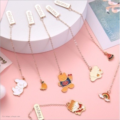 

Pembatas Buku Karakter Korean Ins Cartoon Metal Pendant Bookmark 609