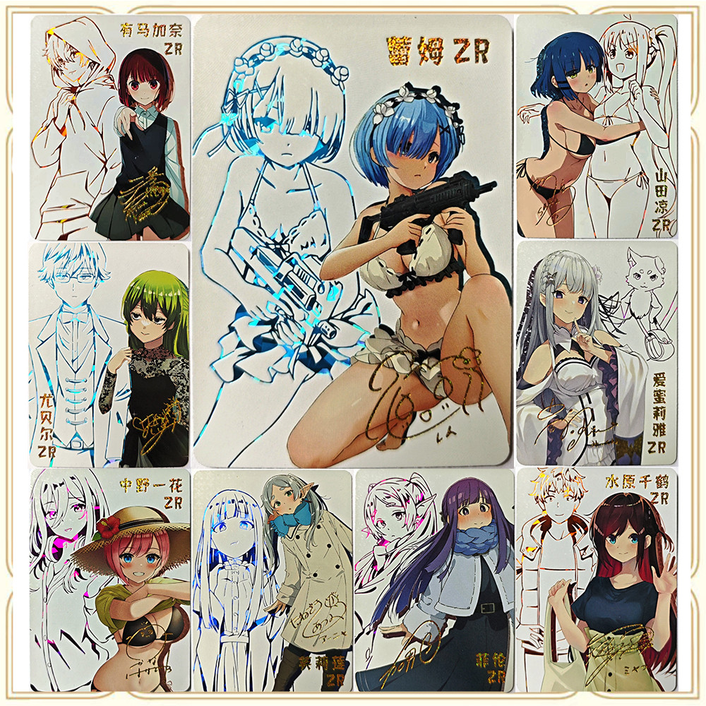 Anime Goddess Story 5M9 ZR Rem Nakano Ichika Emiria Ichinose Chizuru Boy Game Toys Collectible Cards