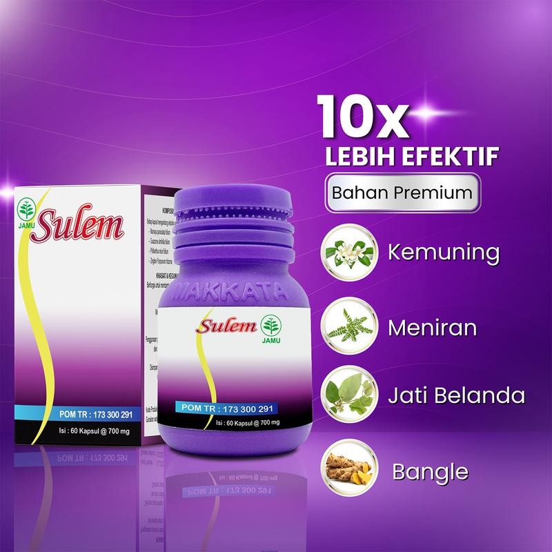 

SULEM Premium Sulem Isi 60 Kps - Murraya Paniculata Folium & Guazuma Ulmifolia Folium & Phillanthus Niruri Folium & Zingiber Purpureum Rhizoma