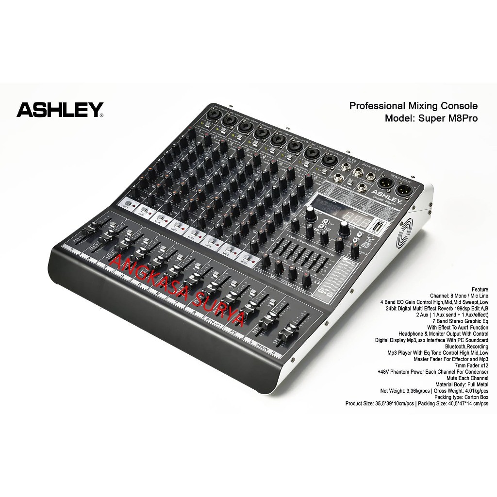 Mixer Audio ASHLEY SUPER M8 PRO ORIGINAL