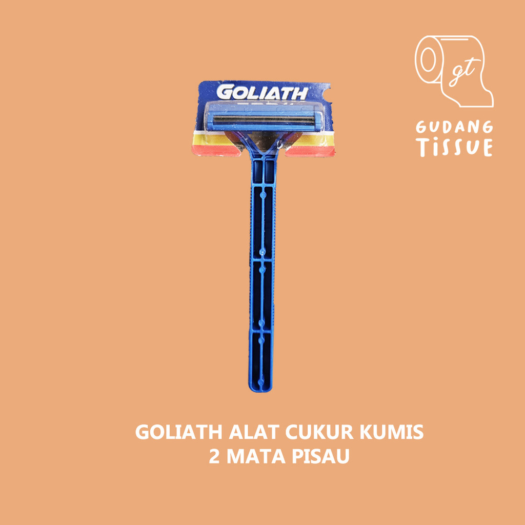 Goliath Pisau Cukur 2 Mata / Pisau Cukur Kumis / Cukur Jenggot Pria