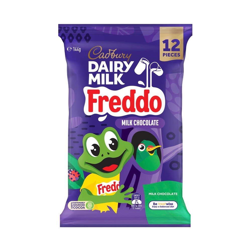 

Cadbury Dairy Milk Chocolate Freddo Sharepack 12 Pack | 144g Australia