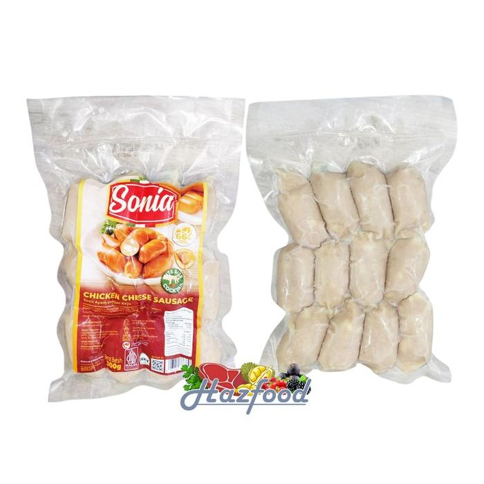 

Sonia Chicken Cheese Sausage / Sosis Keju Sonia / Sosis Keju Cocktail - 300 Gram