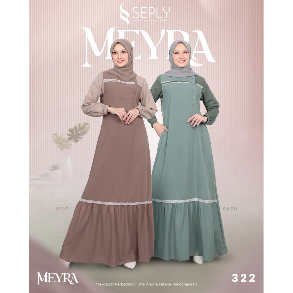 SEPLY Dress Gamis Daily Wanita Muslimah Meyra 322