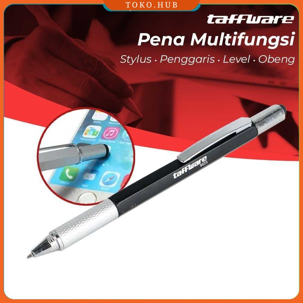 

Taffware Pena Multifungsi Plastik Stylus Penggaris Waterpass Obeng - 9625