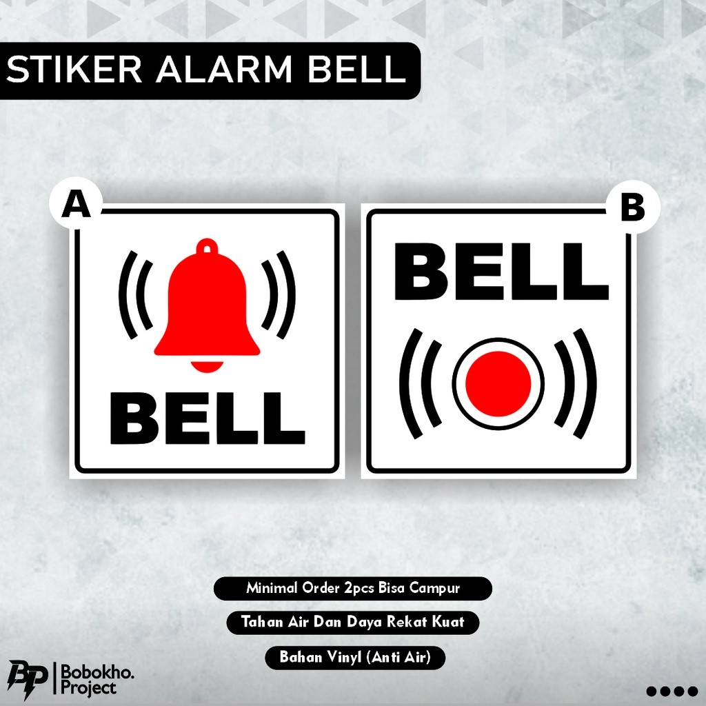 

Sticker bell rumah / sign sticker bell / stiker bell / bell rumah