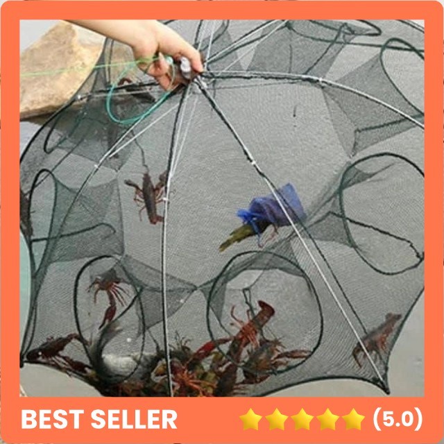 Perangkap ikan / Bubu ikan / jebakan jaring Ikan udang 8 Lubang