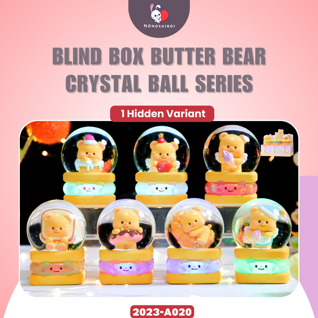 2023-A020 (NEW) Action Figure Big Cute Butter Bear Crystal Ball Bola Kristal Beruang Krim Lucu Blind