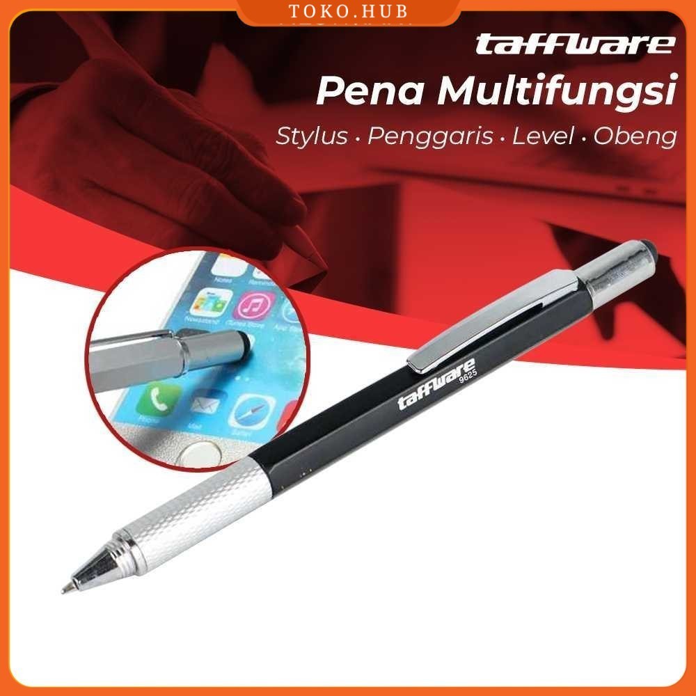 

Taffware Pena Multifungsi Plastik Stylus Penggaris Waterpass Obeng - 9625