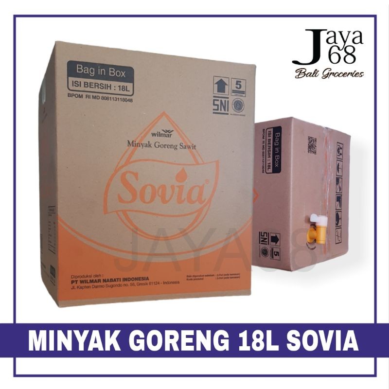 

Minyak Goreng 18 Liter Sovia BIB