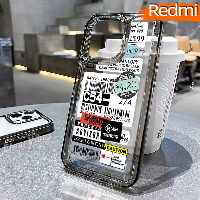 Merek Starbucks Glossy PC HardCase Redmi 12 13C 9C 12C 10C A3 10A Note-12 13 Pro 11 9 10 Cowok Akril