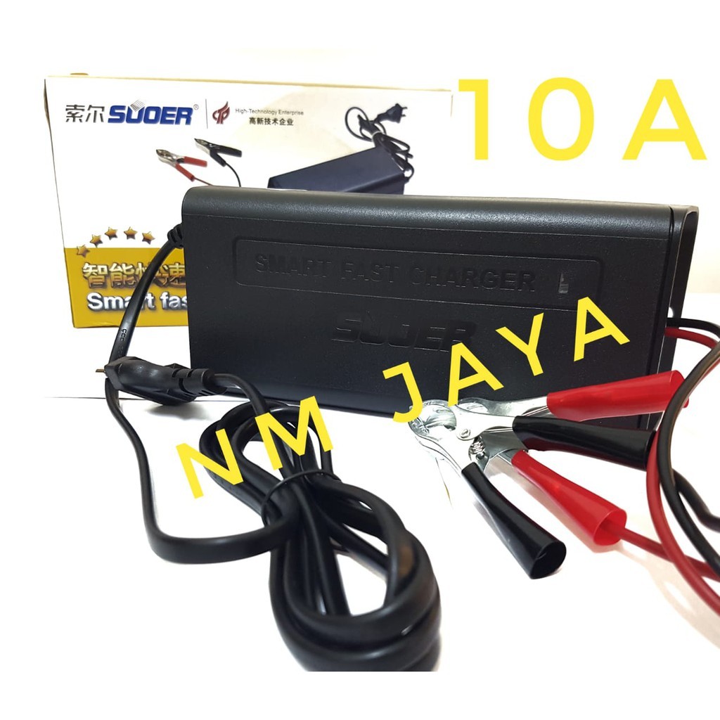 Charger Aki Otomatis Suoer 12V 10A Cas Aki Suoer 12v 10A Original