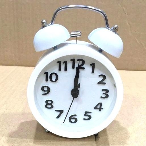 jam weker alarm clock - Putih, weker aja