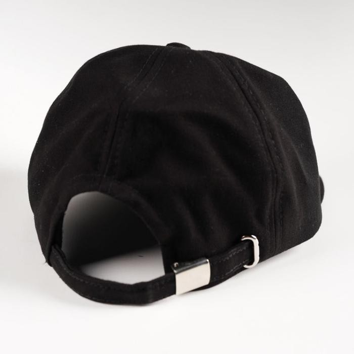 Best Seller Topi 6 Panel Distro Motif Bordir - Hitam Good VibesHappy Shopping