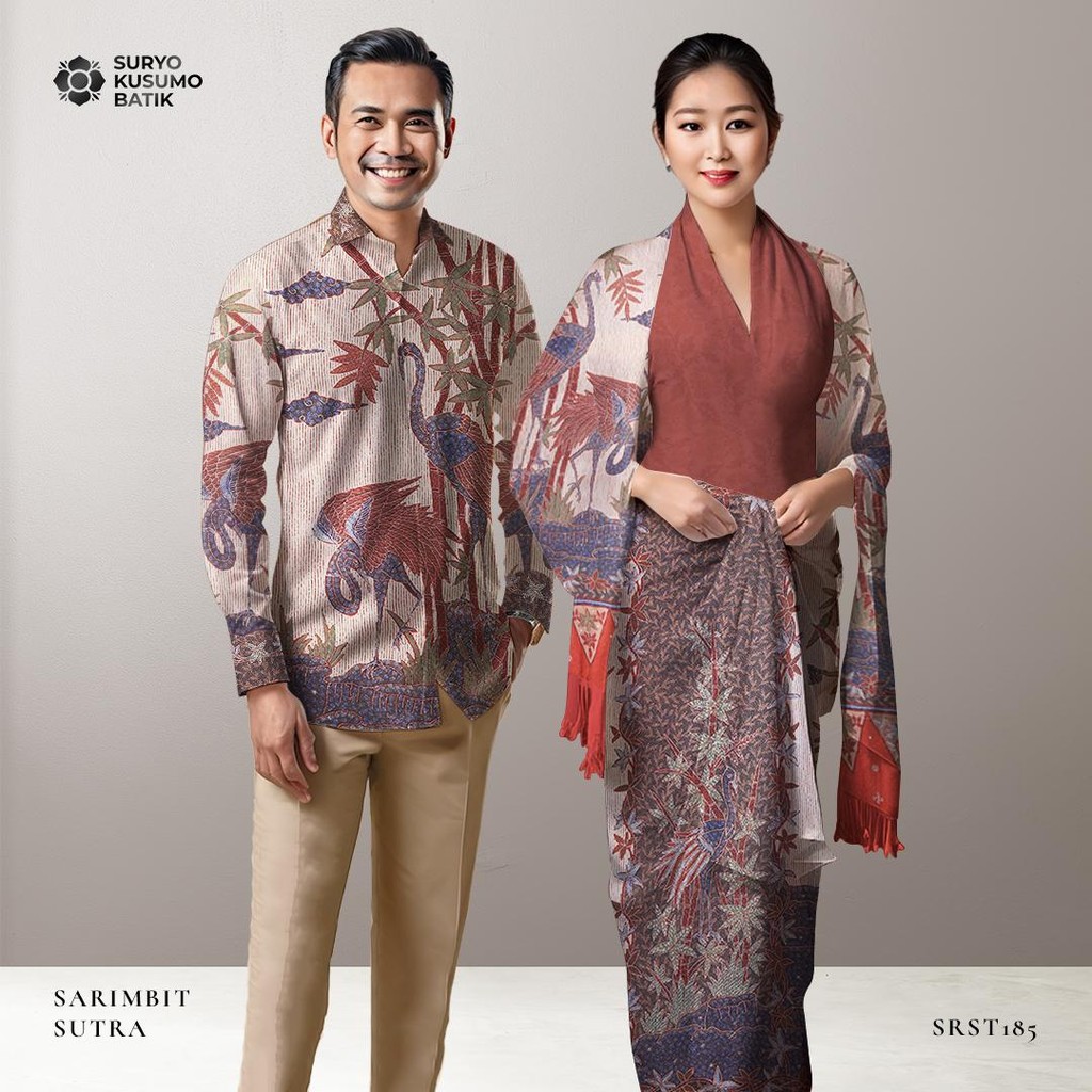 Kain Sarimbit Couple Batik Tulis Sutra Suryo Kusumo Batik SR13
