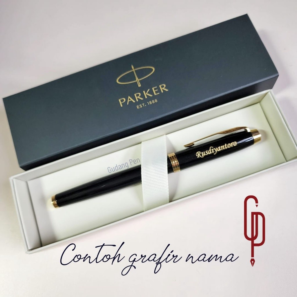 

Pulpen Parker Original New LQ Black Gold Trim (Klip Emas) RB