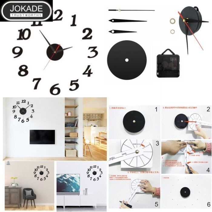 Jam dinding tempel tembok jam dinding analog jam dinding besar jam dinding hias jam dinding DIY