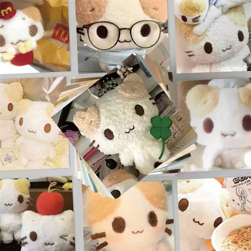 

Masyumaro Fluffy Fuwa Nyanko Cat Stickers 62 Pieces Set Kawaii Cute Scrapbooking Stickers Book Laptop Phone Decor Waterproof