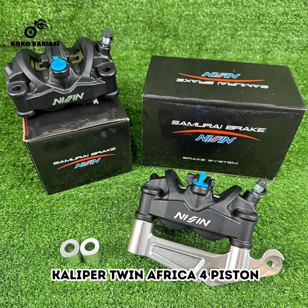 Kaliper NISSIN Twin Afrika Nissin Twin Africa Set Breket Ninja Bracket CNC