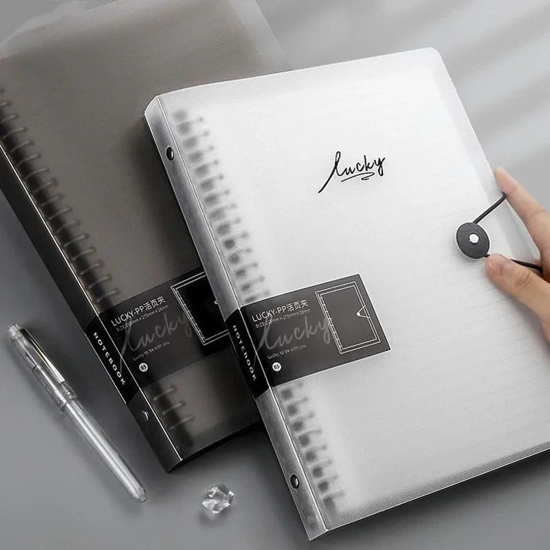 

Diary A5 B5 A4 Transparent Loose Leaf Binder Notebook Inner Core Cover Note Book Journal Planner Office Stationery Supplies 2023