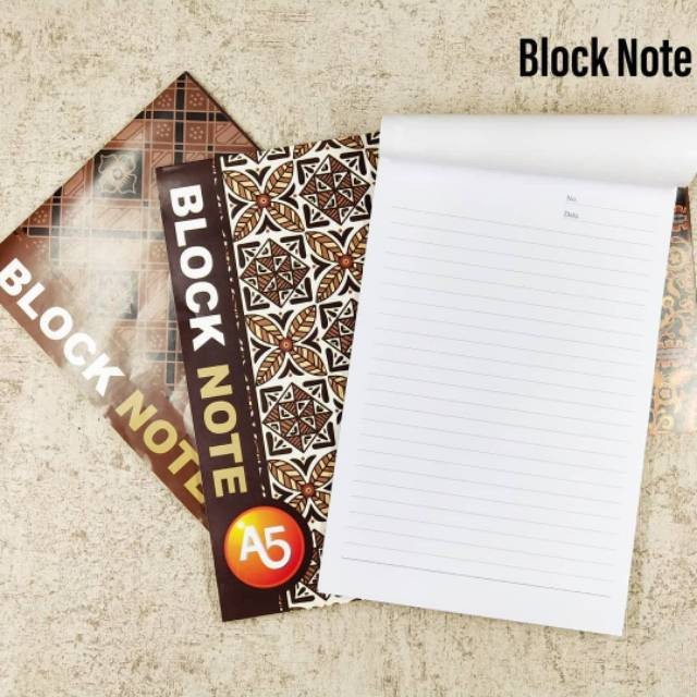 

[SG] Block Note Batik A5