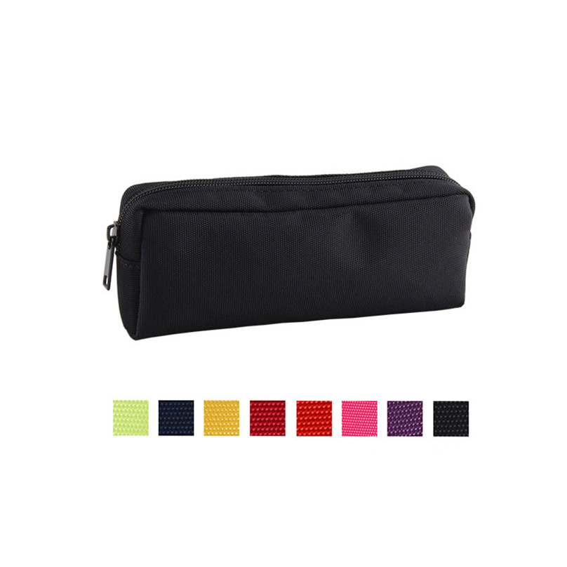 

Pencil Case Black Stationery Trousse Scolaire Pencil Pouch School Supplies Solid Color Pencilcase Piornik School Pencil Cases