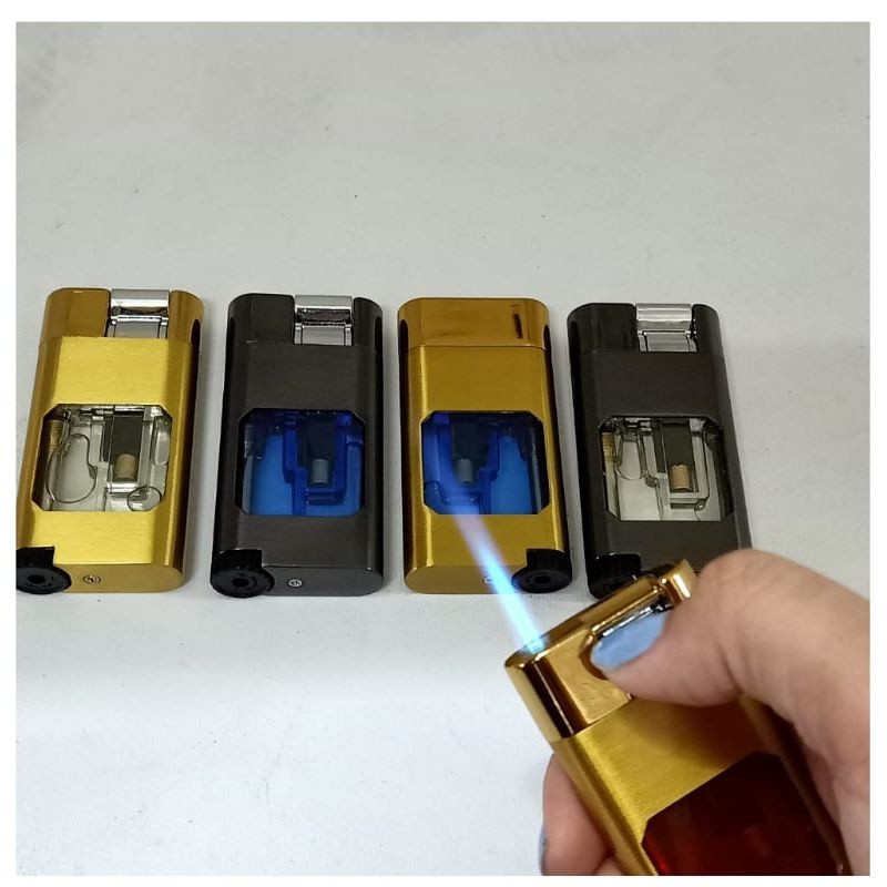 Korek Api Keren Unik - Korek Api Bara Mancis TRANPARAN LAS 4067 BO Lighter - Hight Quality - Korek A