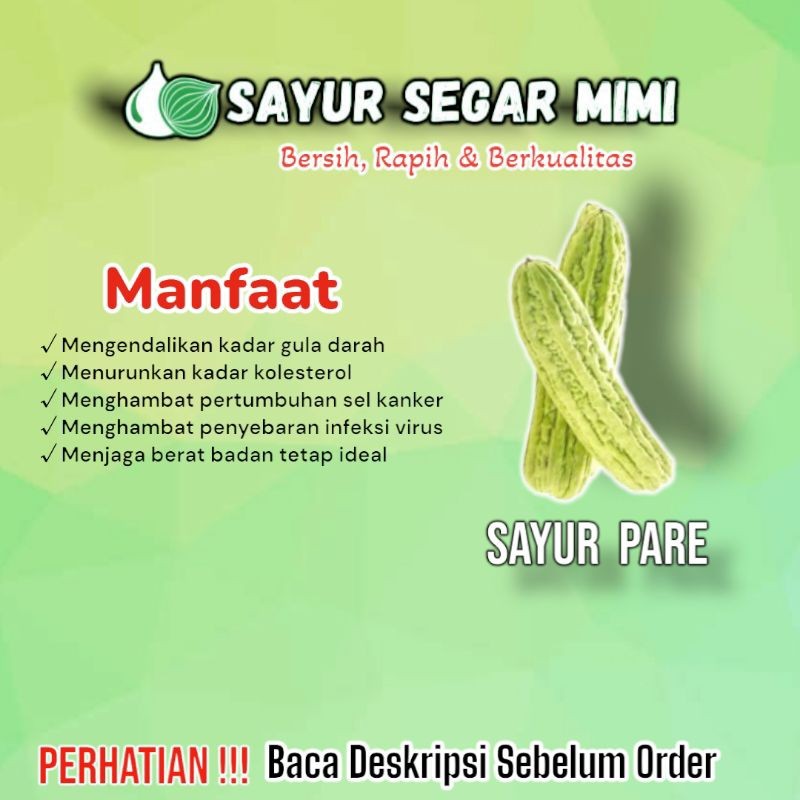 

Sayur Pare - Sayur Palembang