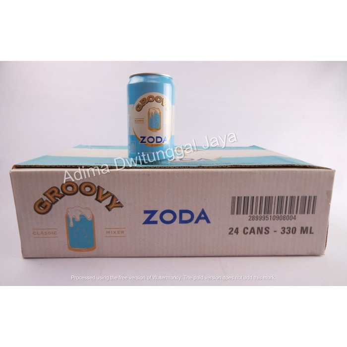 

Groovy Zoda Soda Water / Zoda Air Soda Kaleng 24x330ml - Karton