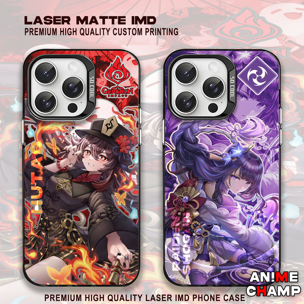 Premium Matte Case IMD Xiaomi Redmi 12 13C 9C 10C NOTE13 12 AC569 Genshin Impact Glow Casing Terbaik