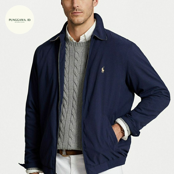 BEST SELLER Jacket Polo Ralph Lauren Original Unisex - Navy, M