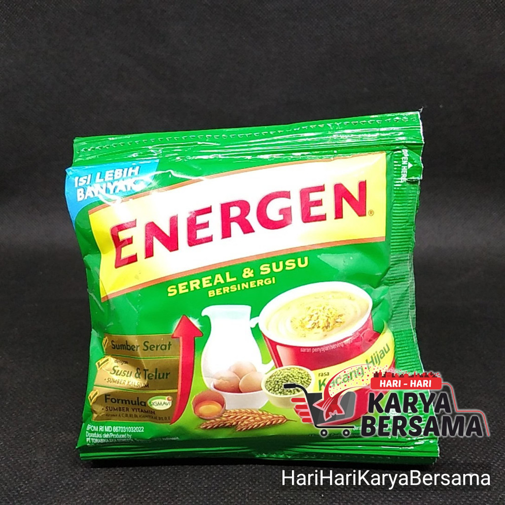 

MINUMAN SEREAL ENERGEN KACANG HIJAU SACHET PACK 5'S X 30GR
