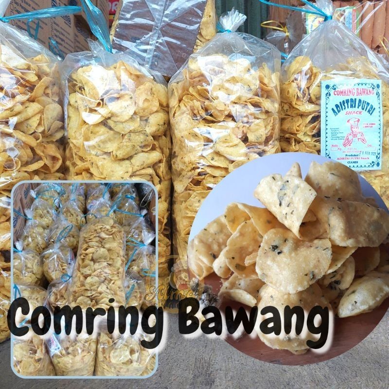 

KRIPIK COMRING BAWANG 250 gram / COMRING ORI / SNACK MURAH / ALMA.SNACK