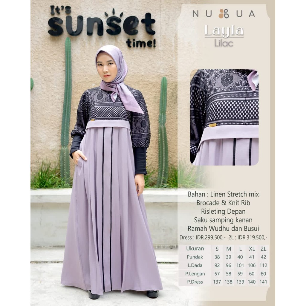 GAMIS NUBUA LAYLA DRESS LILAC