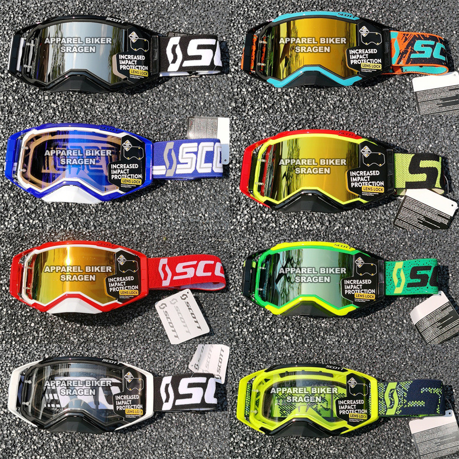 Kacamata Helm Cross Goggle Scott 2 Lensa Fullset Cocok Untuk Pengguna Ber kacamata Gogel Helm Trail 
