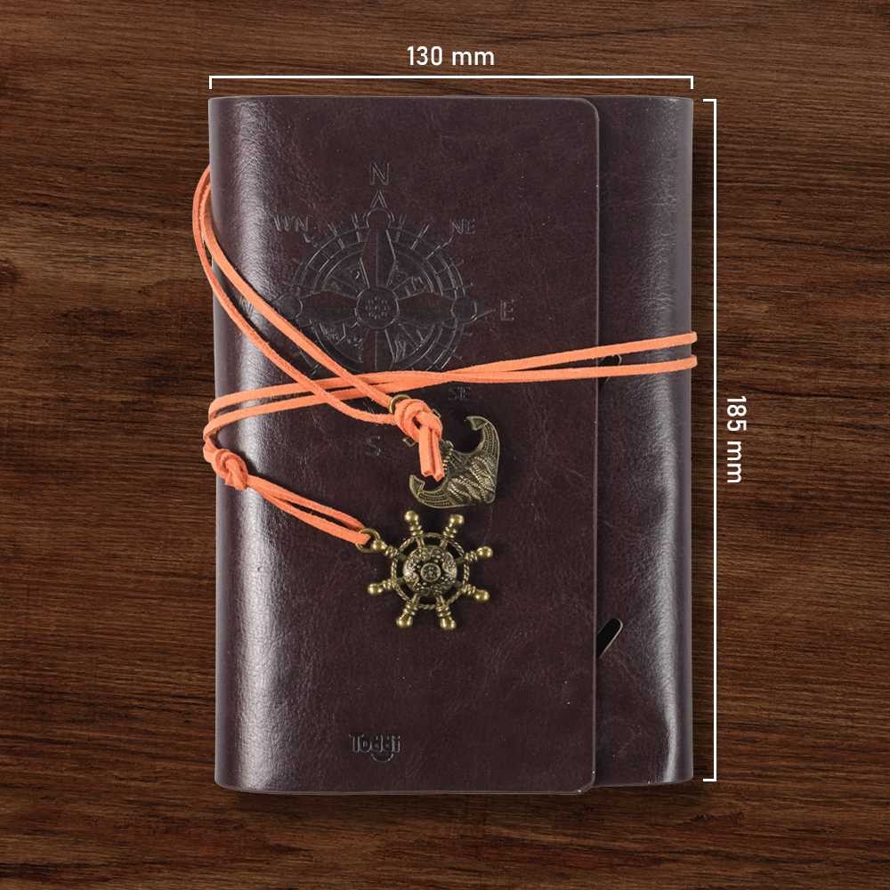 

ALHQSTR Toddi Buku Jurnal Leather Notebook Diary A6 72GSM 140 Halaman Blank - 8005‼️COD‼️