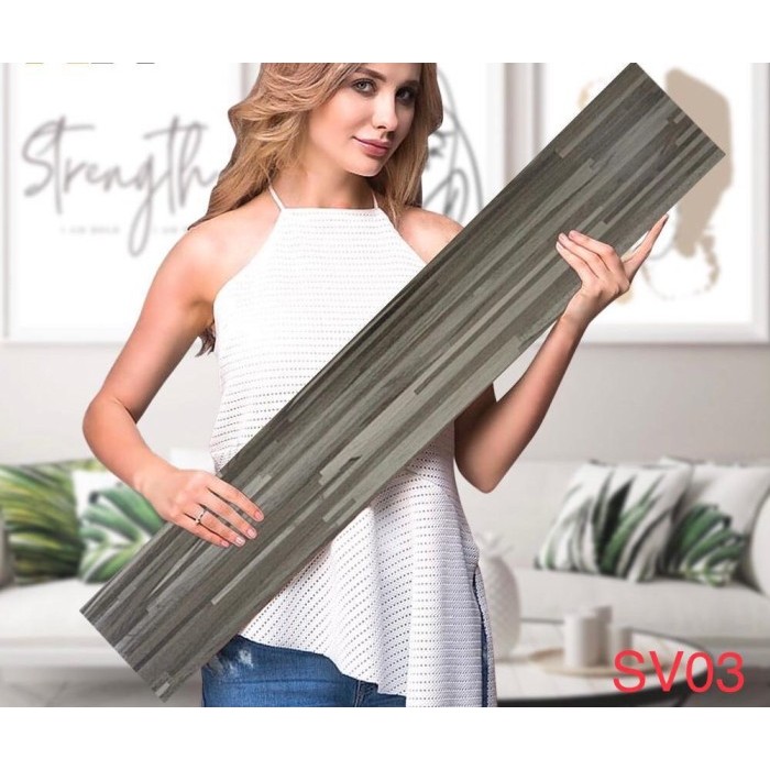 PARKET VINYL LANTAI STIKER WALLPAPER DINDING VYNIL MOTIF KAYU PREMIUM - SV18